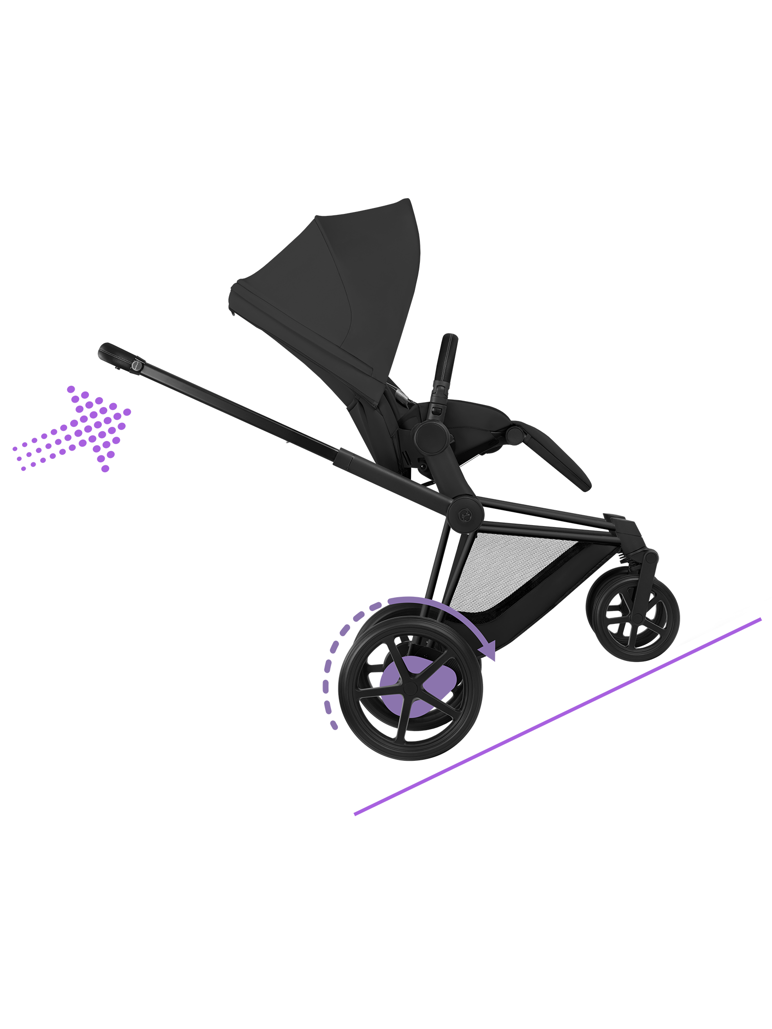 Cybex e-Priam inkl liggedel - Matt Black/Sepia Black